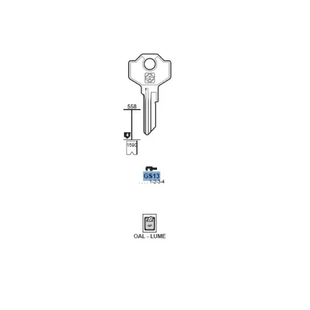 Chiave, Giussani - GS13 - Silca
