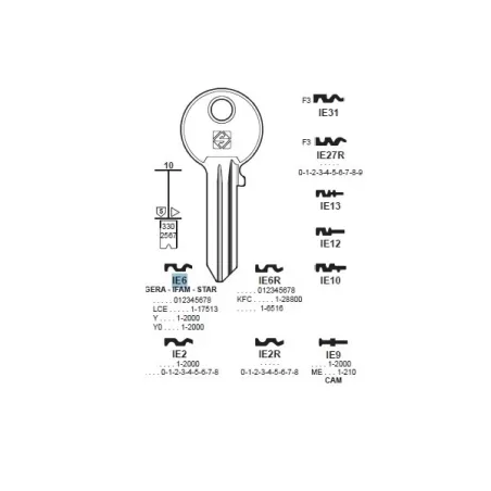 Chiave, Iseo - IE6 - Silca