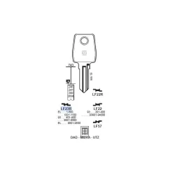 Chiave, Lowe & Fletcher - LF23R - Silca