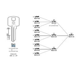 Chiave, Meroni - MER8 - Silca