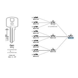 Chiave, Meroni - MER13R - Silca
