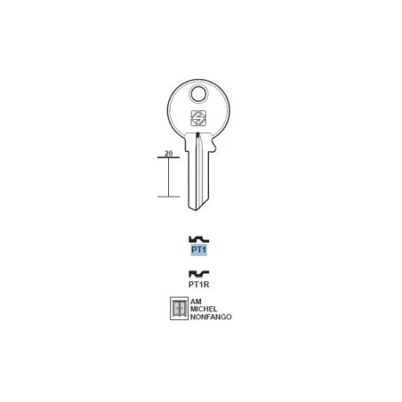 Chiave, Potent - PT1 - Silca