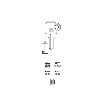 Chiave, Seat - SEA5 - Silca