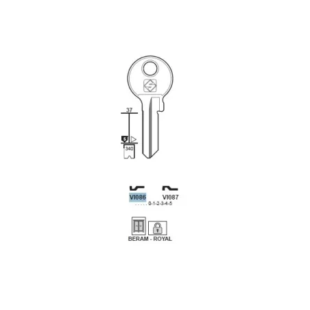 Chiave, Viro - VI086 - Silca