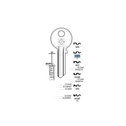 Chiave, Viro - VI8R - Silca