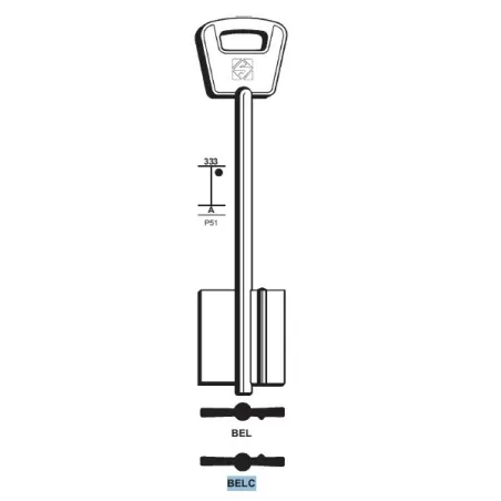 Chiave doppia mappa, Beta - BELC - Silca