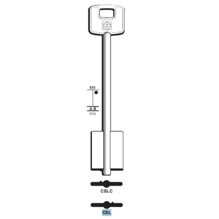 Chiave doppia mappa, Cisa - CSL - Silca