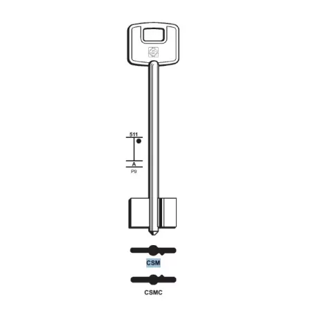 Chiave doppia mappa, Cisa - CSM - Silca