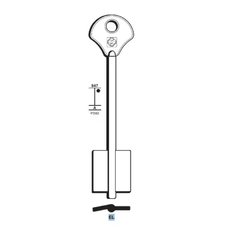 Chiave doppia mappa, Esety - EL - Silca