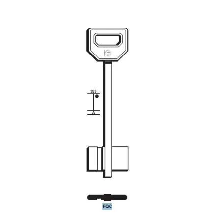 Chiave doppia mappa, Fiam - FQC - Silca