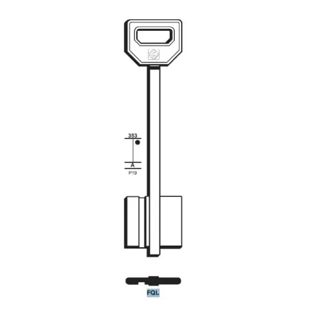 Chiave doppia mappa, Fiam - FQL - Silca