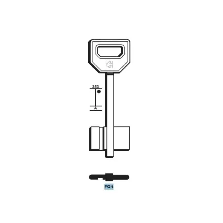 Chiave doppia mappa, Fiam - FQN - Silca