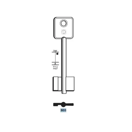 Chiave doppia mappa, Idm - 5ID3 - Silca