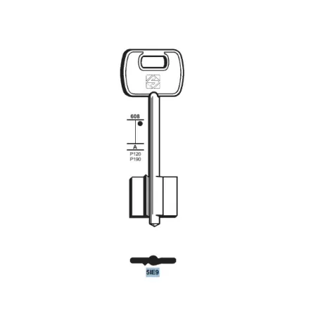 Chiave doppia mappa, Idm - 5IE9 - Silca