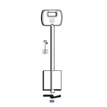 Chiave doppia mappa, Iseo - 5IE3 - Silca