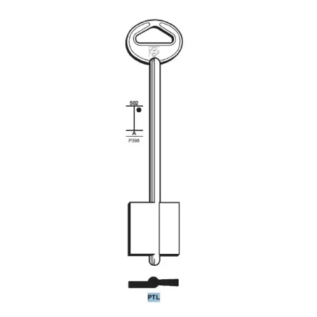 Chiave doppia mappa, Patrone - PTL - Silca