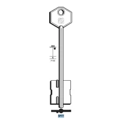 Chiave doppia mappa, Potent - 5PT7 - Silca