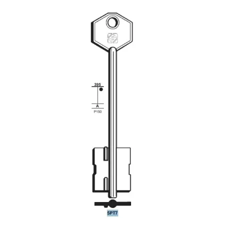 Chiave doppia mappa, Potent - 5PT7 - Silca