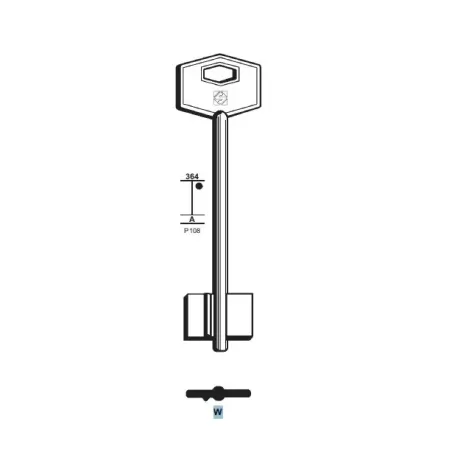 Chiave doppia mappa, Welka - W - Silca