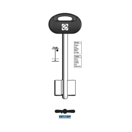 Chiave doppia mappa, Mottura - 5MT21BP - Silca
