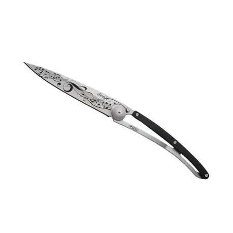 Coltello Deejo Ebony Wood Score - Deejo
