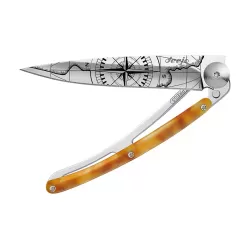 Coltello Deejo Olive Wood Terra Incognita - Deejo