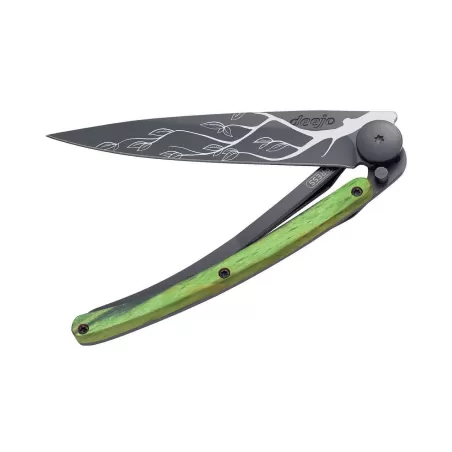 Coltello Deejo Green Beech Wood Tree - Deejo