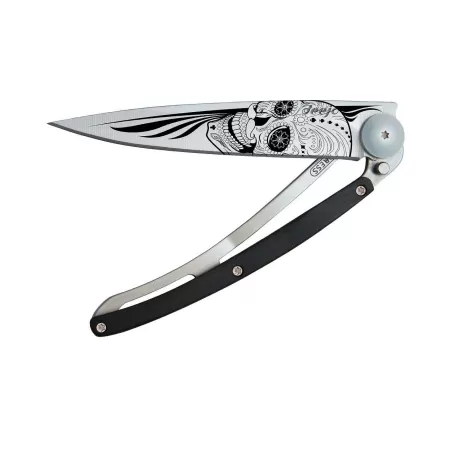 Coltello Deejo Wood Latino Skull - Deejo
