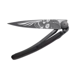 Coltello Deejo Black Latino Skull - Deejo