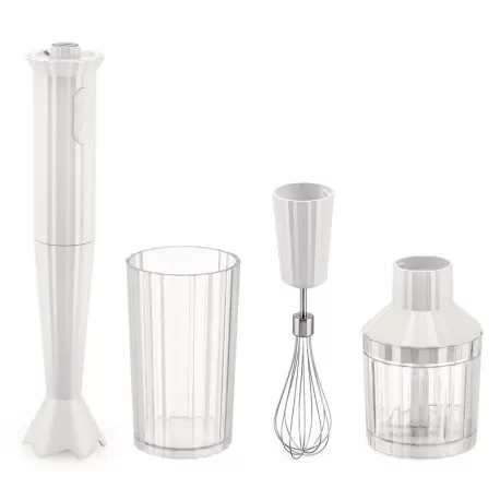 Plissè, Frullatore immersione set bianco - Alessi