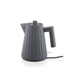 Plissè, Bollitore elettrico Lt.1, Grigio - Alessi