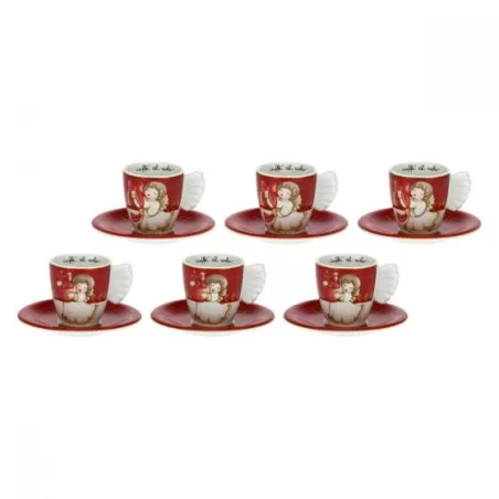 Confezione 6 tazzine espresso Dolce Natale - Thun