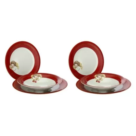 Set 6 piatti Dolce Natale 2 piani, 2 fondi e 2 dessert - Thun