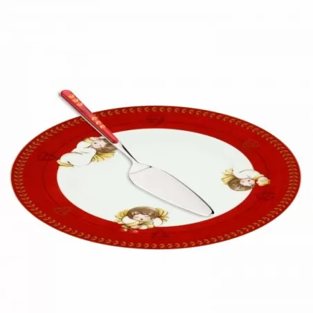 Piatto Dolce Natale grande con paletta - Thun