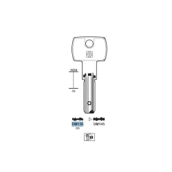 Chiave punzonata, Dom - DM139 - Silca