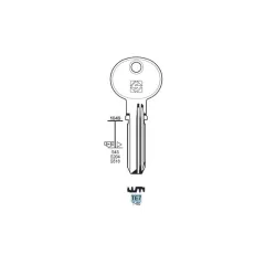 Chiave punzonata, Tesa - TE7 - Silca