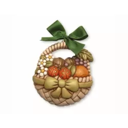 Formella cesto con coccinelle - Thun