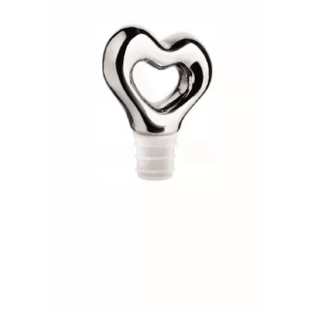 Tappo vino 'love' cromato - Guzzini