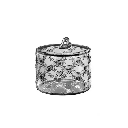 Contenitore piccolo con coperchio 'love' grigio cielo - Guzzini