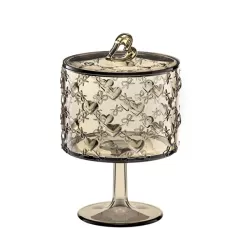 Contenitore con alzata piccolo 'love' sabbia - Guzzini