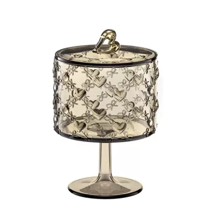 Contenitore con alzata piccolo 'love' sabbia - Guzzini