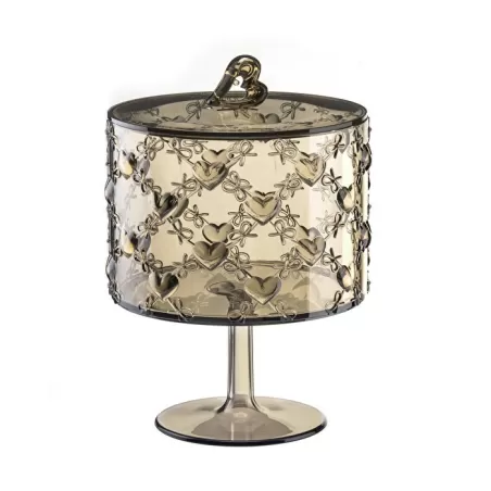 Contenitore con alzata grande 'love' sabbia - Guzzini