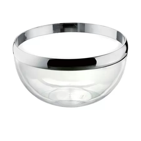 Contenitore/30 trasparente 'look' cromato - Guzzini