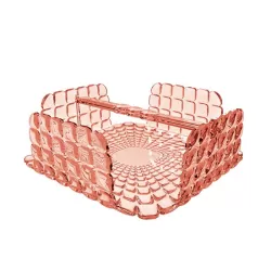 Portatovaglioli orizzontale 'tiffany' rosa corallo - Guzzini