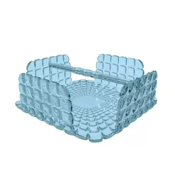 Portatovaglioli orizzontale 'tiffany' azzurro mare - Guzzini