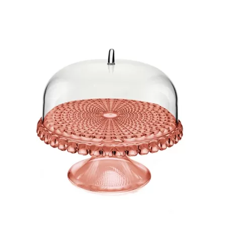 Alzata con campana piccola 'Tiffany' rosa corallo - Guzzini