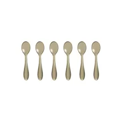 Set 6 cucchiaini 12 cm sabbia - Guzzini