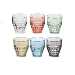 Set 6 bicchieri bassi tiffany multicolor - Guzzini
