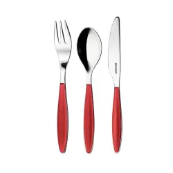 Set 3 posatine 'feeling' rosso trasparente - Guzzini