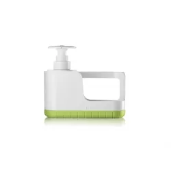 Organizzatore tidy&clean+push&soap verde mela - Guzzini